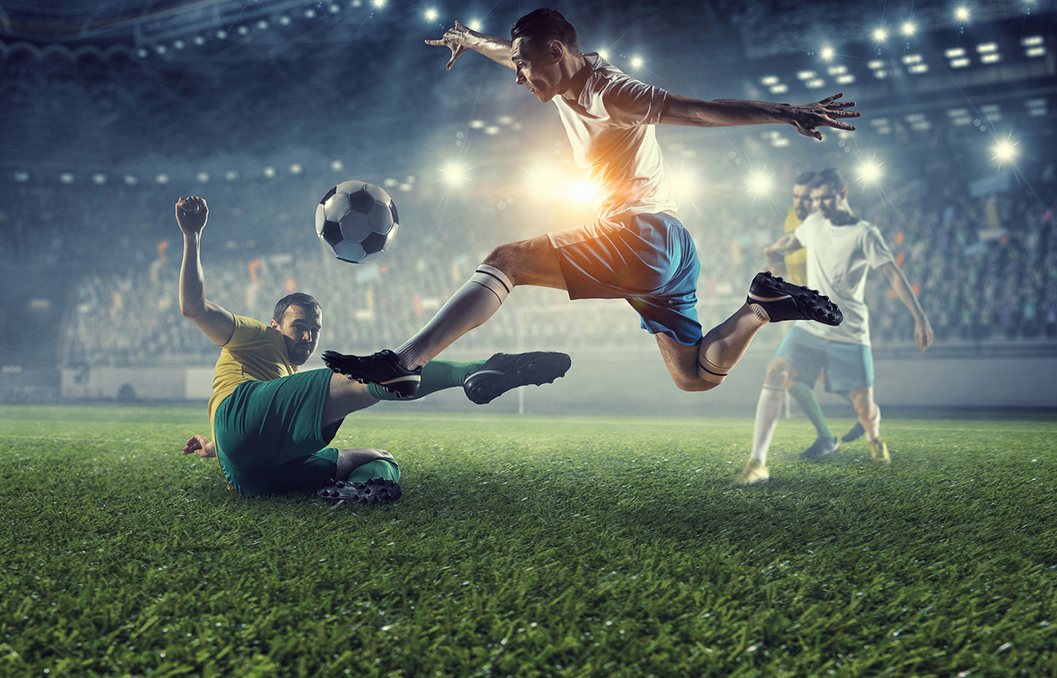 Soccer best moments. Mixed media